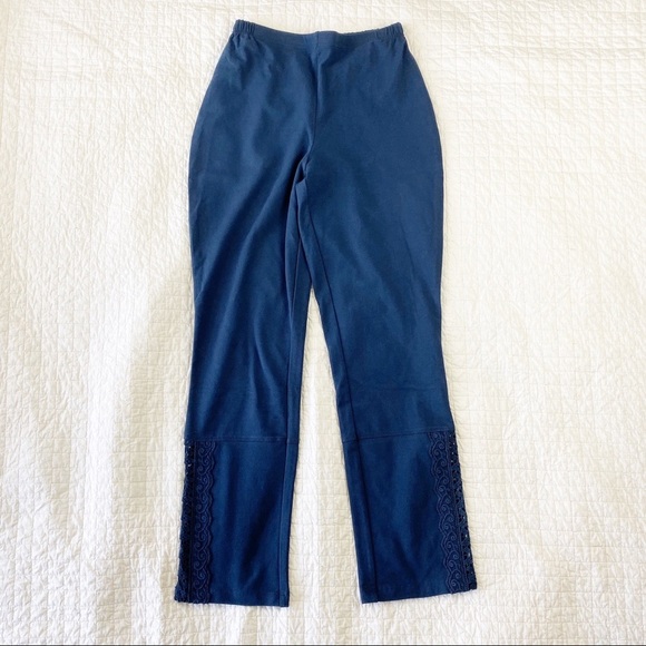 Women with Control Curvy Fit Blue Crop Pants XS - Picture 1 of 8